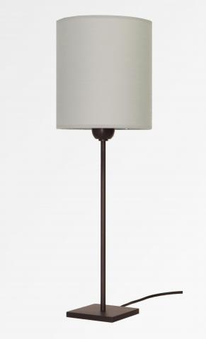 ANOUKIS 2 in brushed bronze with lampshade in Coton tourterelle (fabric from category 1)
