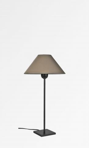 ANOUKIS 2 in brushed bronze with lampshade in Coton sépia (fabric from category 1)