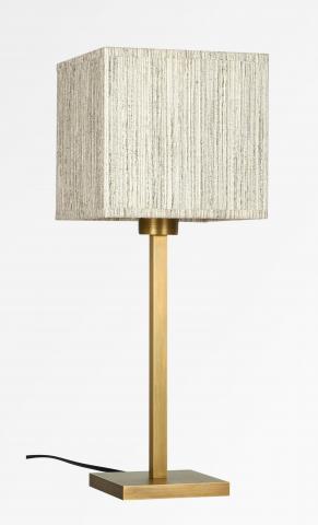 MENNA 1 in light bronze with lampshade in Turda blond (fabric from category 3)