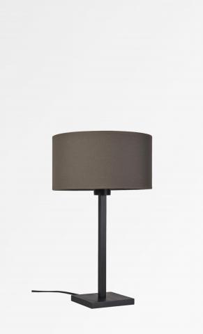 MENNA 1 in brushed bronze with lampshade in Coton pavé du nord (fabric from category 1)