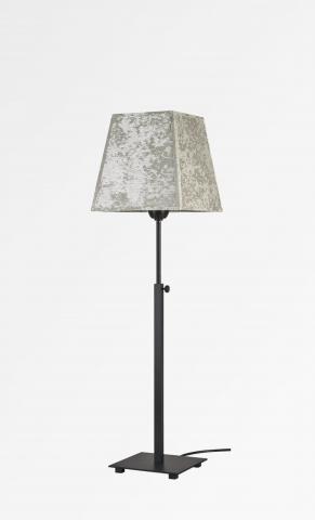 NOUBET in brushed bronze with lampshade in Gabala marbre (fabric from category 3)