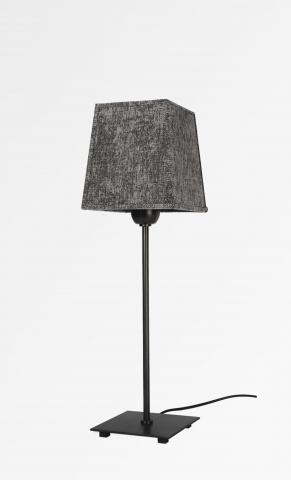 SENNEFER 1 in brushed bronze with lampshade in Trento basalte (fabric from category 3)