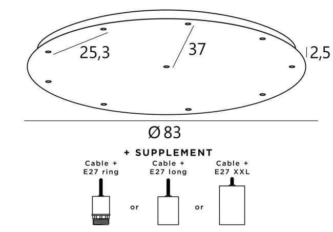 Ceiling base 9 o58