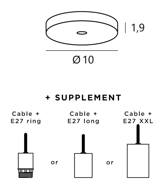 Ceiling base 1 o10