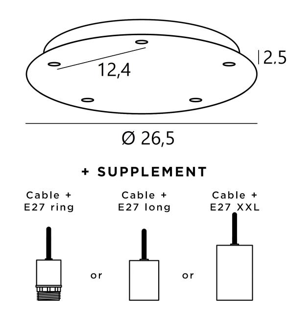 Ceiling base 5 o26