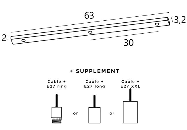 Ceiling base L 3