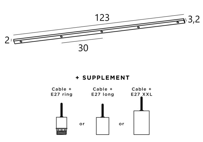 Ceiling base L 5