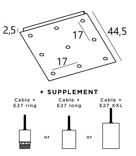 CEILING BASE SQUARE 9