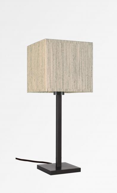 MENNA 1 in brushed bronze with lampshade in Turda blond (fabric from category 3)